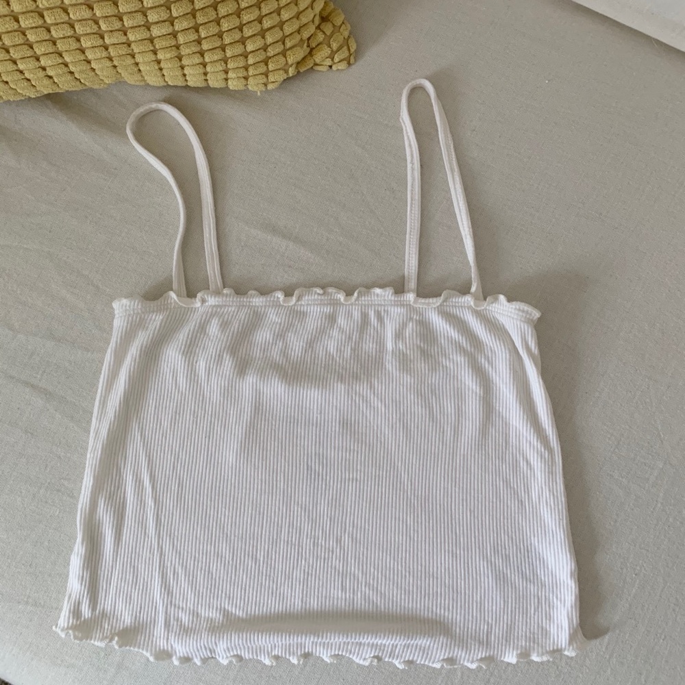 White crop top